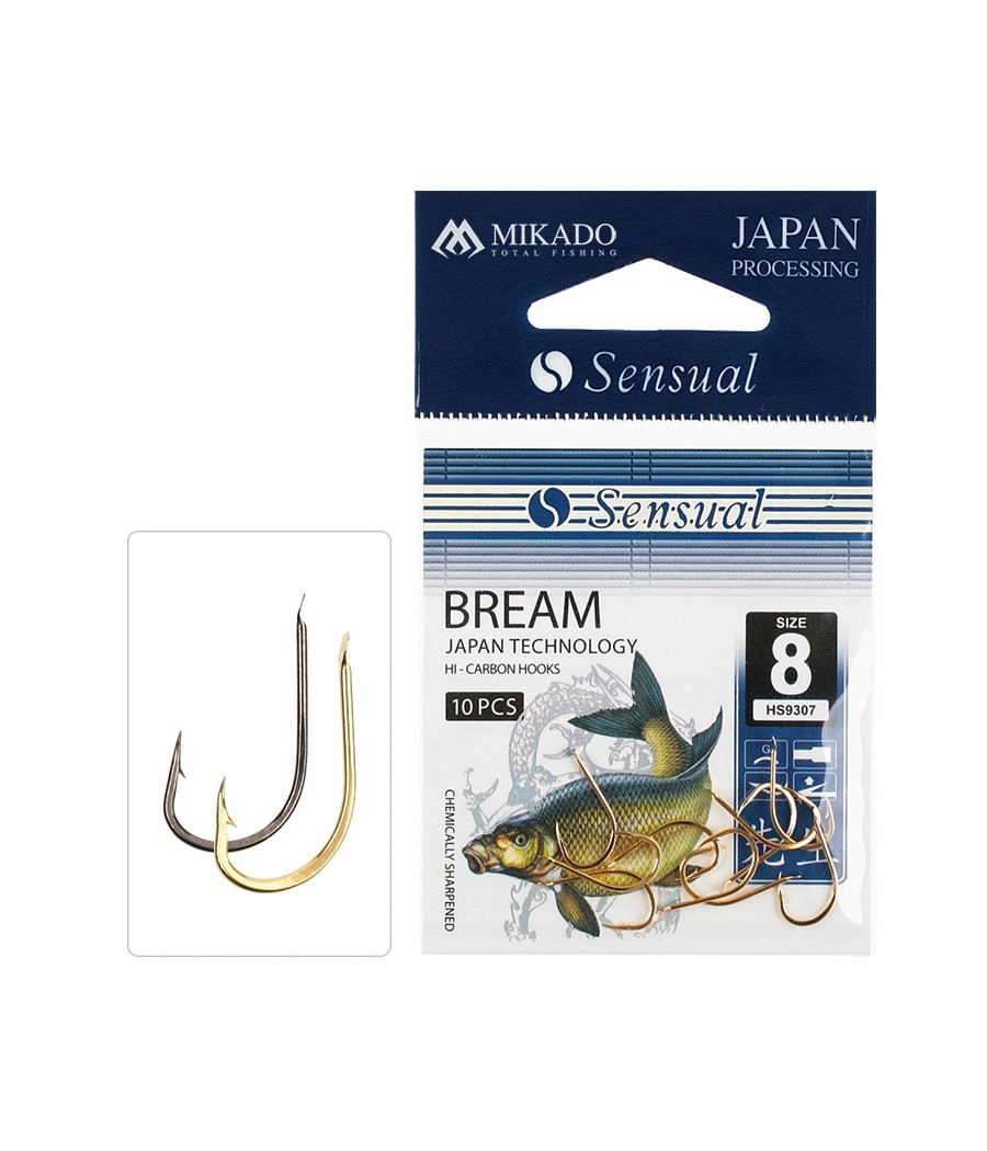 HACZYK NA LESZCZA SENSUAL - BREAM Nr 8 BN - torebka 10szt. MIKADO HACZYK NA LESZCZA SENSUAL - BREAM Nr 8 BN - torebka 10szt. MIKADO