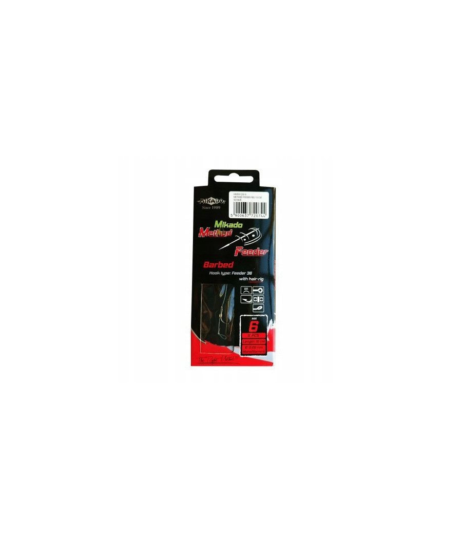 Przypony włosowe Mikado Method Feeder HMFB11W na żyłce. 10 cm - 8 szt