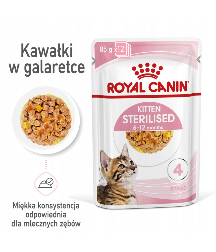 ROYAL CANIN Kitten Sterilised w galaretce 85g