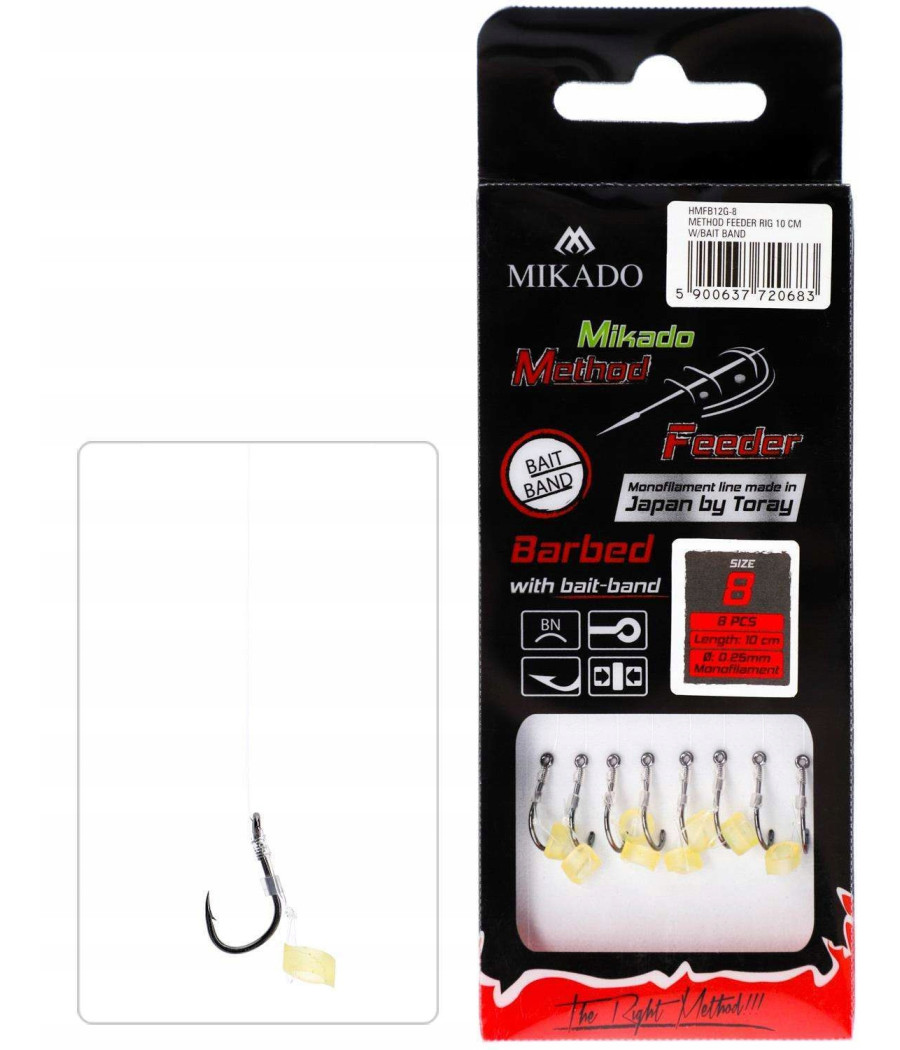 Przypon Feeder Mikado żyłka z gumką - 0.18 / 10 cm Przypon Feeder Mikado żyłka z gumką - 0.18 / 10 cm