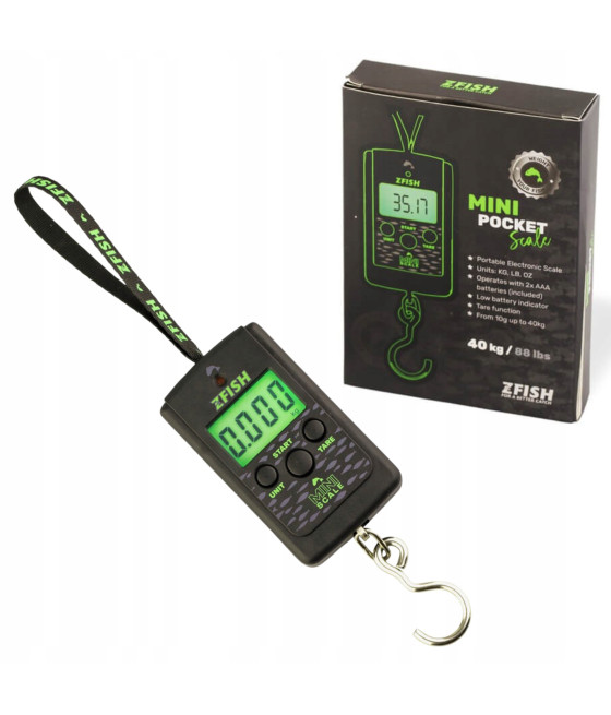 Waga Wędkarska Elektroniczna do 40kg Hakowa ZFISH Mini Scale
