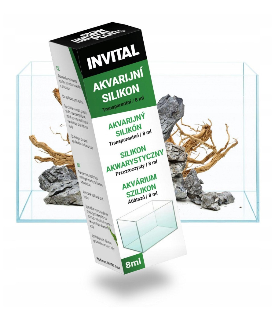 Bezbarwny silikon akwarystyczny 8 ml