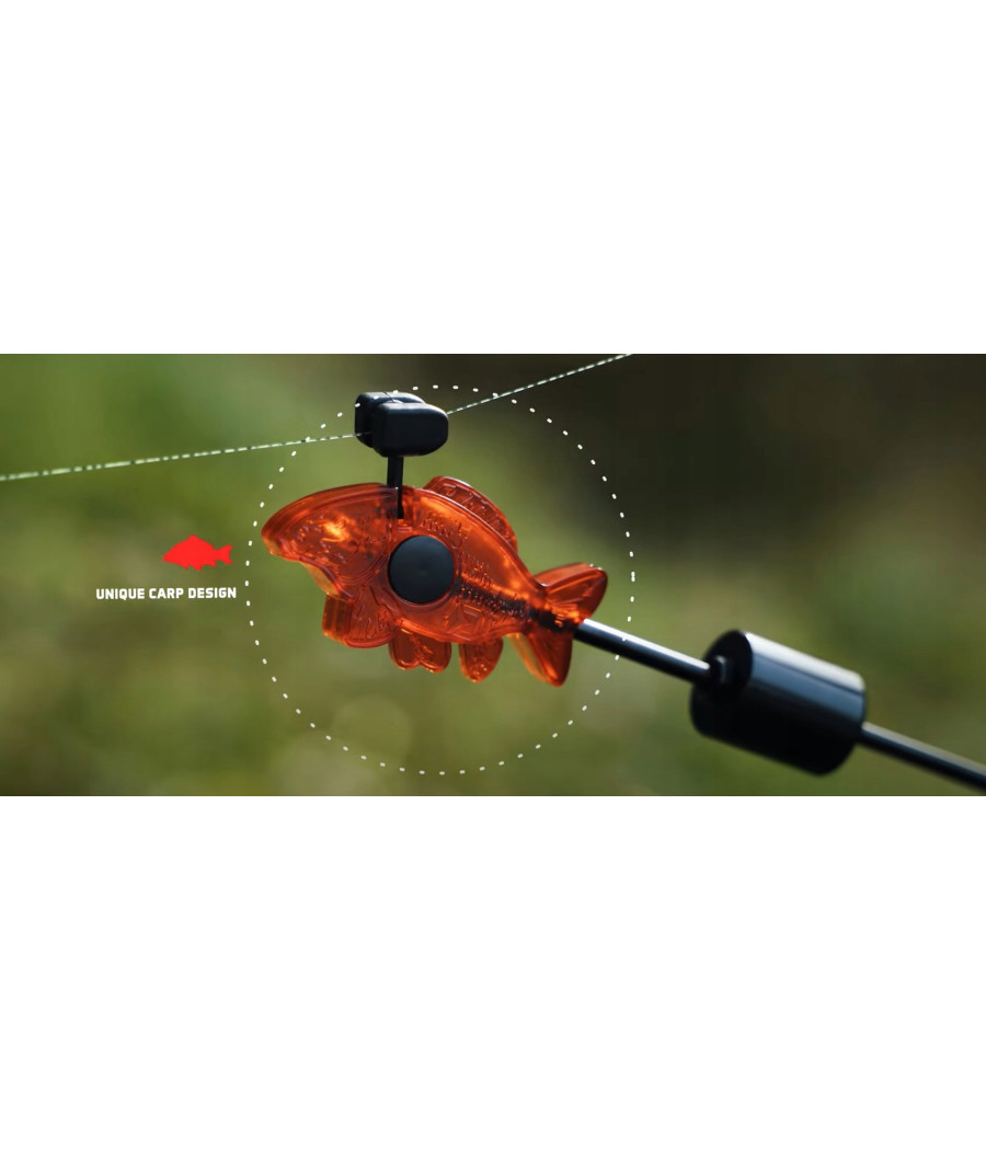 Mechaniczny sygnalizator brań Delphin Carpy niebieski