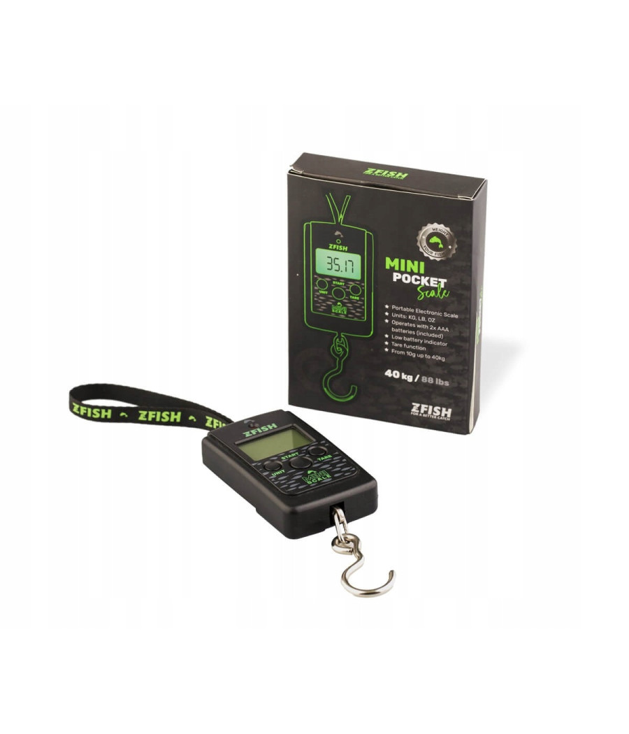 Waga Wędkarska Elektroniczna do 40kg Hakowa ZFISH Mini Scale