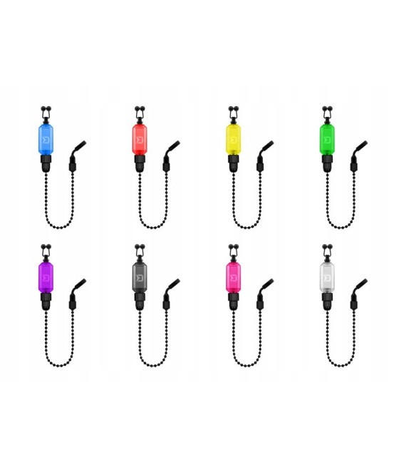 Łańcuszkowy sygnalizator hanger Delphin CUBIX czerwony