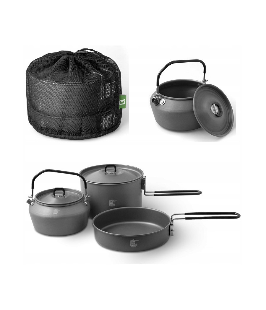 Zestaw naczyń Delphin CampWare 3in1 szary