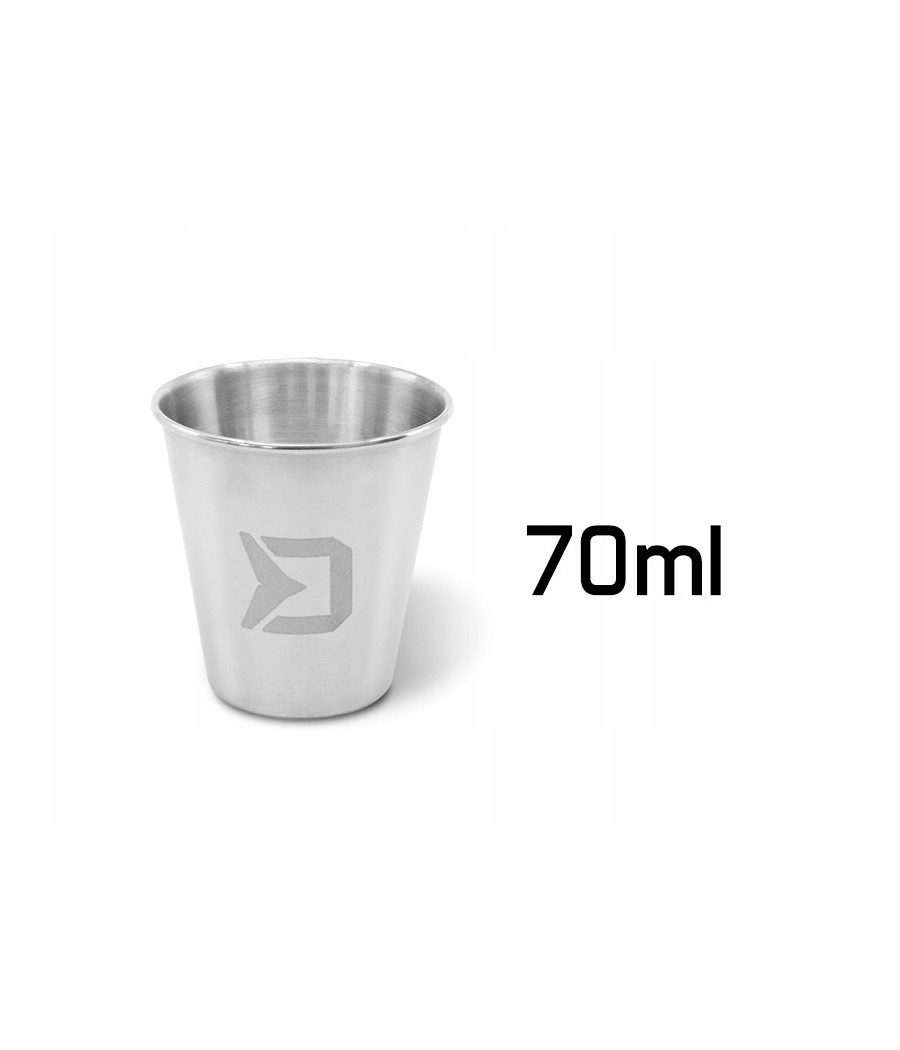 Zestaw kieliszków ze stali nierdzewnej Delphin RESET XL 4v1 70 ml