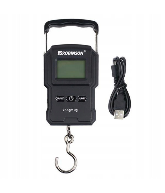 Waga wędkarska elektroniczna do 75kg z USB Robinson