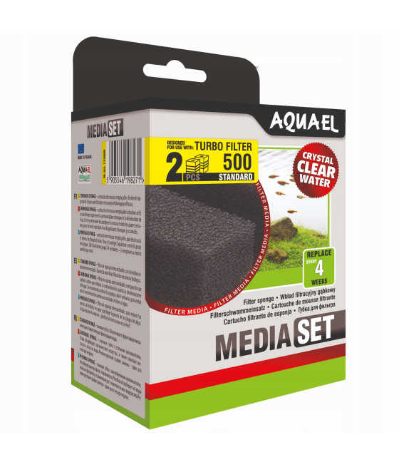 AQUAEL TURBO 500 GĄBKA 8x6cm WKŁAD GĄBKOWY