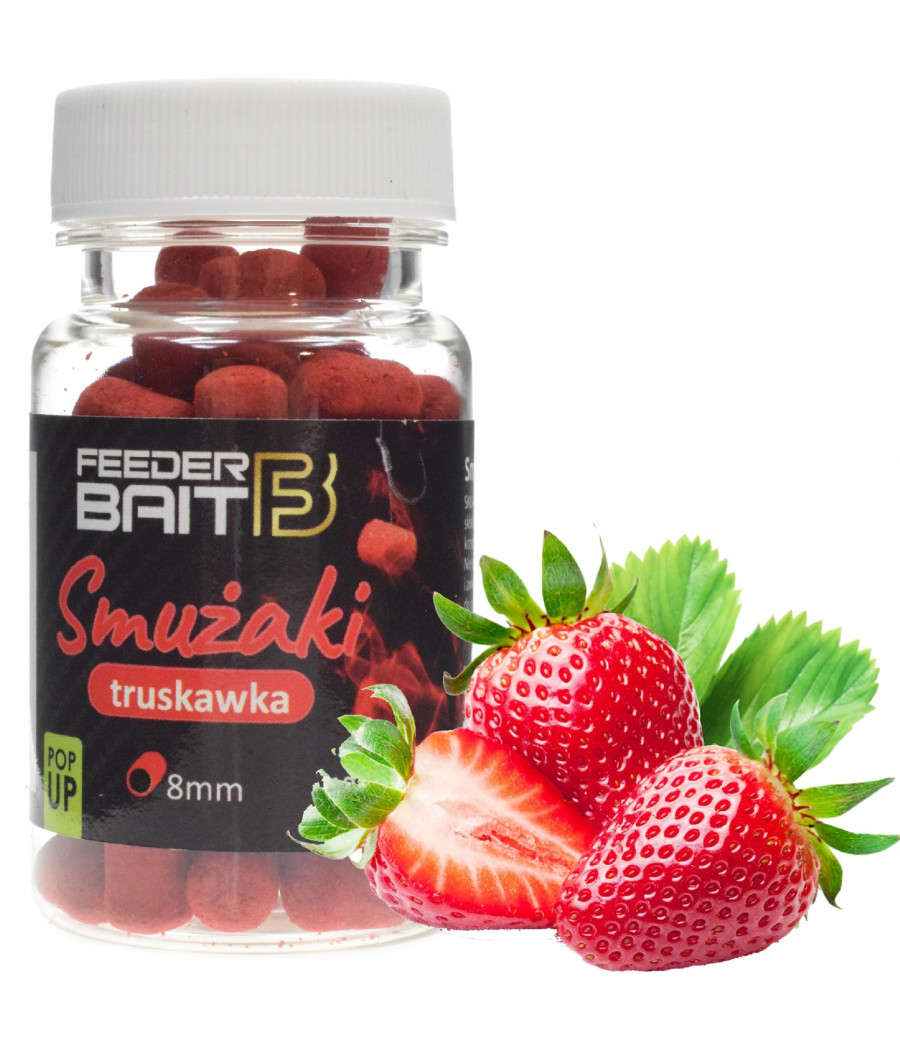 Truskawka Smużaki 8mm Pop Up Feeder Bait FB16-1