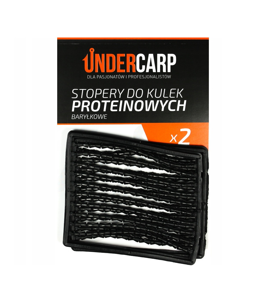 Undercarp Stopery do kulek proteinowych baryłkowe - czarne