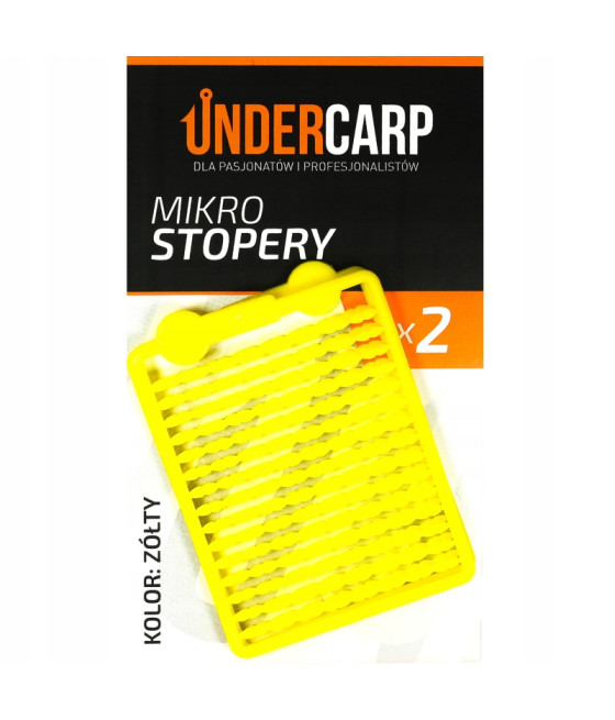 Undercarp mikro stopery - żółte