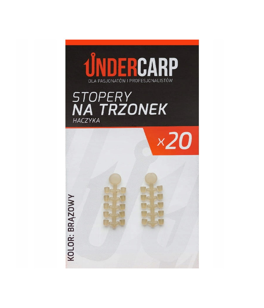 UNDERCARP Stopery na trzonek haczyka brązowy UNDERCARP Stopery na trzonek haczyka brązowy