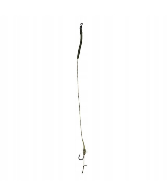 PRZYPON KARPIOWY UNDERCARP Z POZYCJONEREM ROBAKIEM HAK 6 STAL 12,5 KG 25 CM