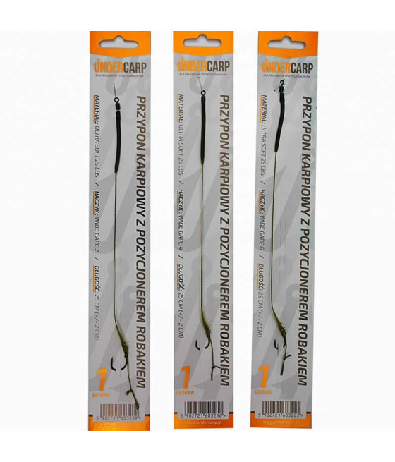 Przypon Undercarp fluorocarbon 12,5 kg 25 cm
