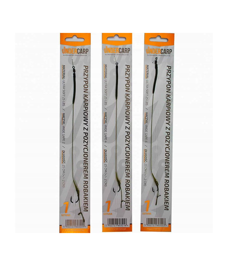 Przypon Undercarp fluorocarbon 12,5 kg 25 cm
