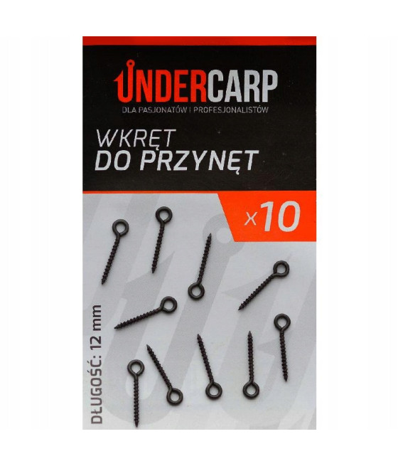 Wkręt do Przynęt 12 mm UNDERCARP (Bait Screws)