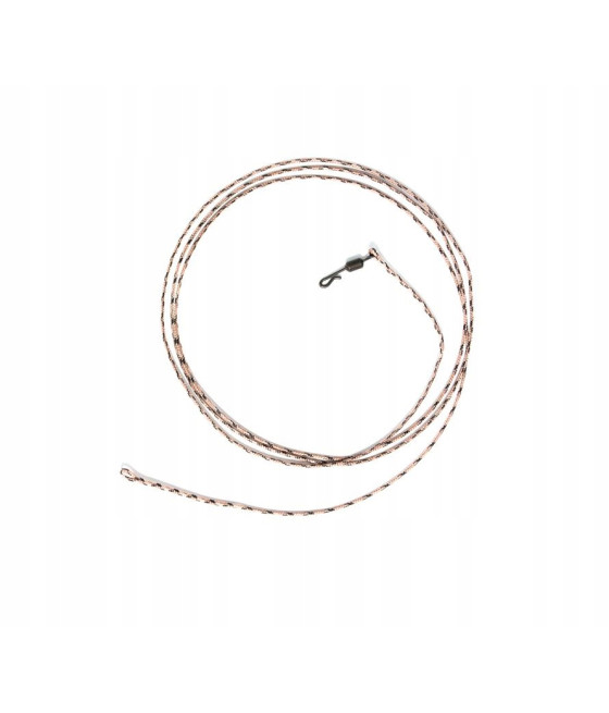 Undercarp Leadcore z Krętlikiem do Szybkiej Wymiany 45 lb / 100 cm Brązowy