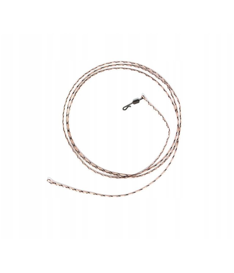 Undercarp Leadcore z Krętlikiem do Szybkiej Wymiany 45 lb / 100 cm Brązowy