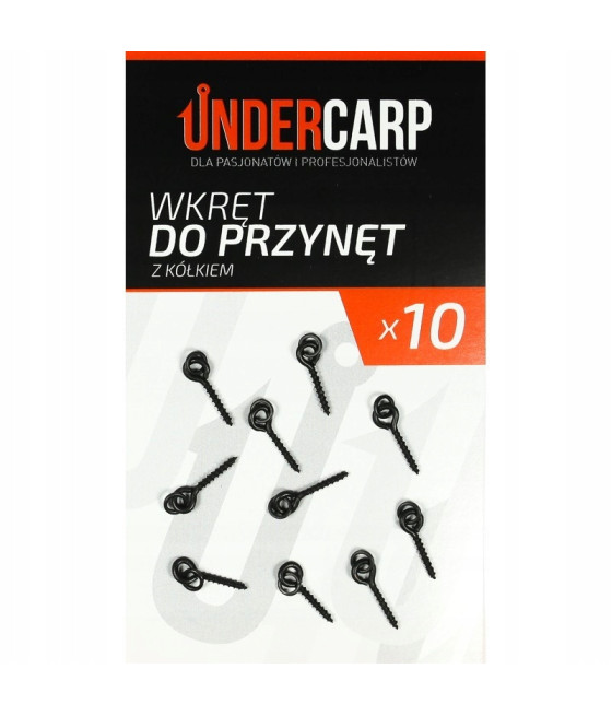 UNDERCARP Wkręt do przynęt z kółkiem 8mm