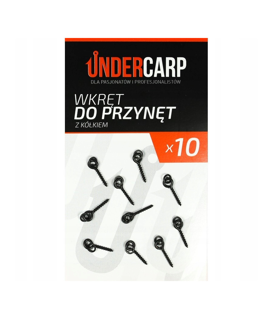 UNDERCARP Wkręt do przynęt z kółkiem 8mm UNDERCARP Wkręt do przynęt z kółkiem 8mm