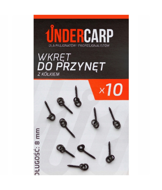 UNDERCARP Wkręt do przynęt z kółkiem 8mm