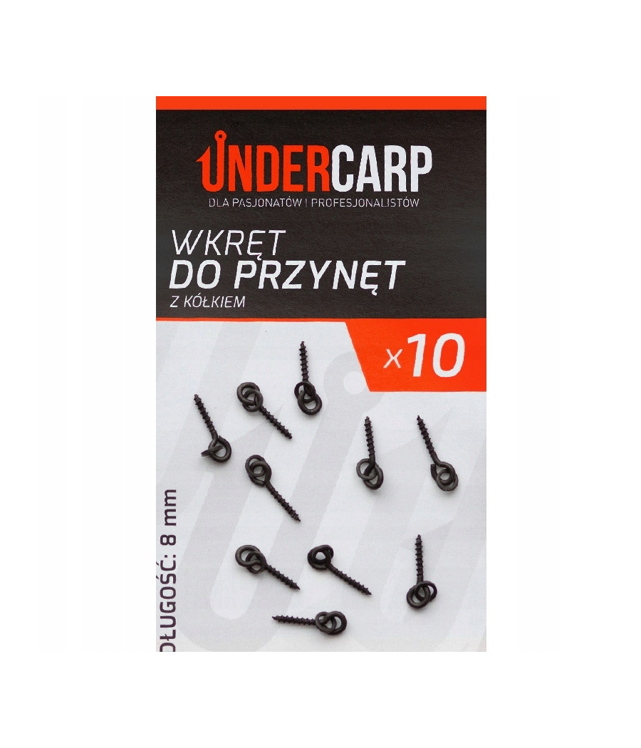 UNDERCARP Wkręt do przynęt z kółkiem 8mm