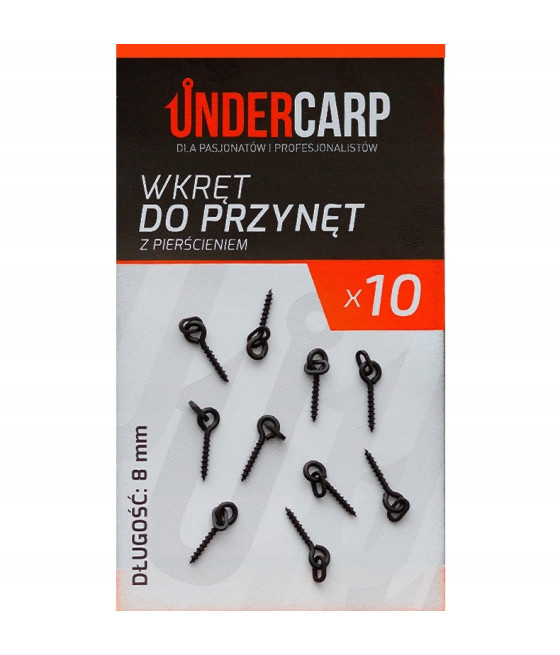 Undercarp Wkręt do przynęt z pierścieniem 8 mm