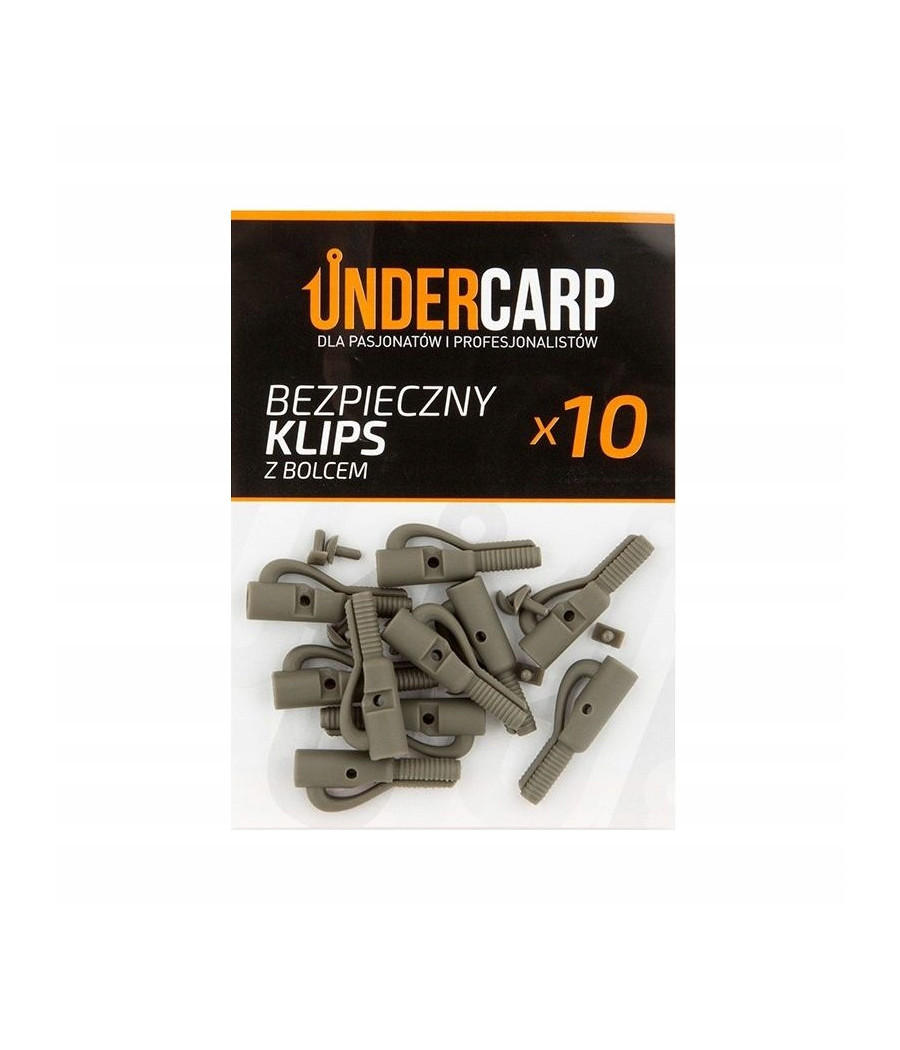 Undercarp Bezpieczny klips brązowy z bolcem Undercarp Bezpieczny klips brązowy z bolcem