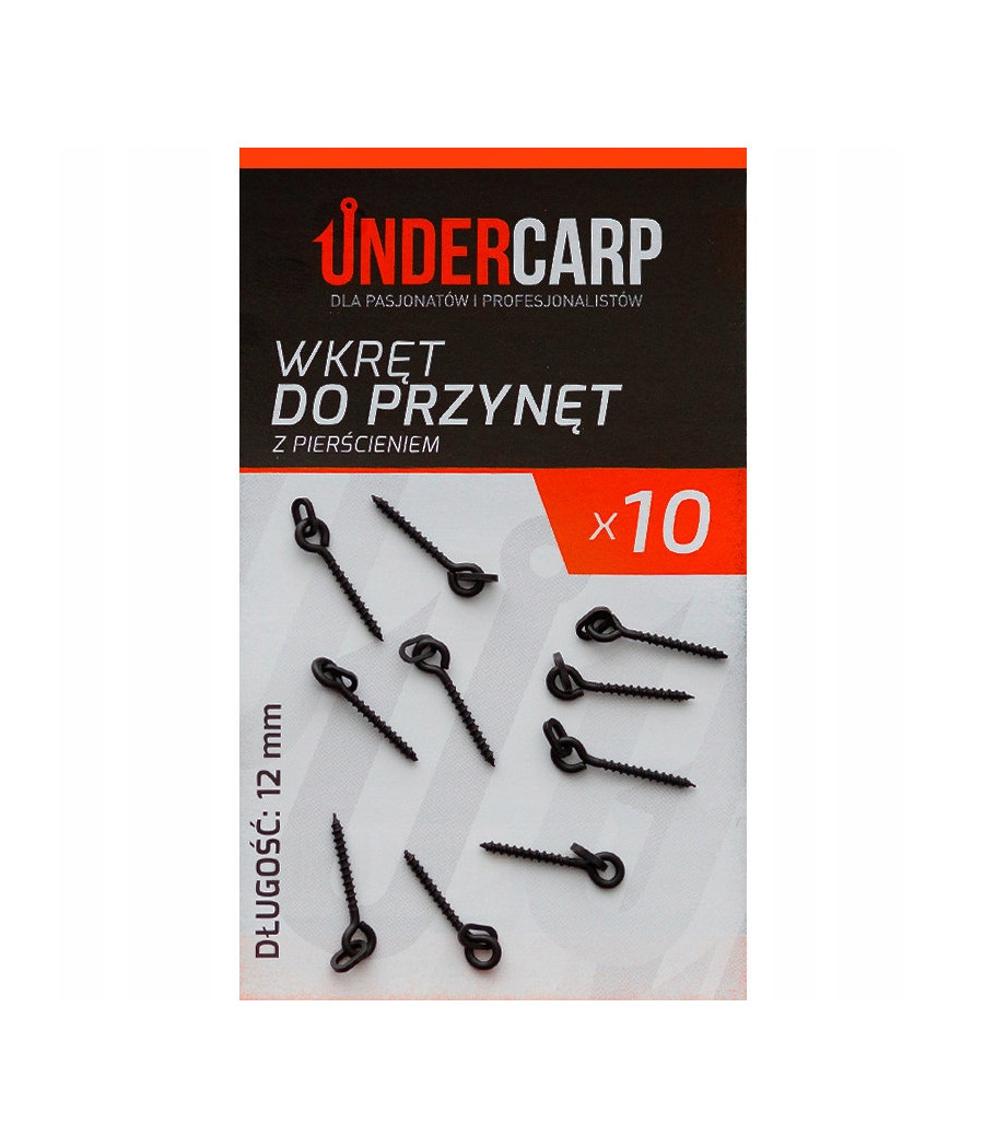 Undercarp Wkręt do przynęt z pierścieniem 12 mm Undercarp Wkręt do przynęt z pierścieniem 12 mm