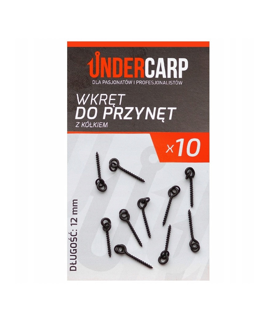 UNDERCARP Wkręt do przynęt z kółkiem 12 mm. UNDERCARP Wkręt do przynęt z kółkiem 12 mm.