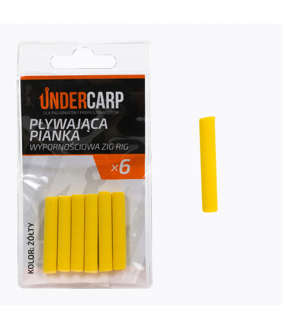 Undercarp Pływająca pianka wypornościowa Zig Rig - żółty