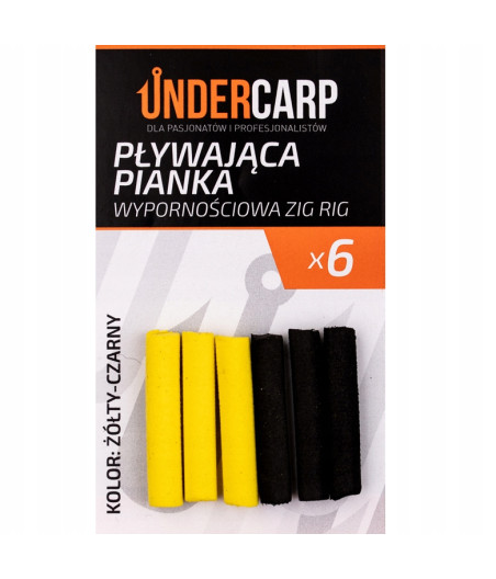 Undercarp Pływająca pianka wypornościowa Zig Rig - żółty-czarny