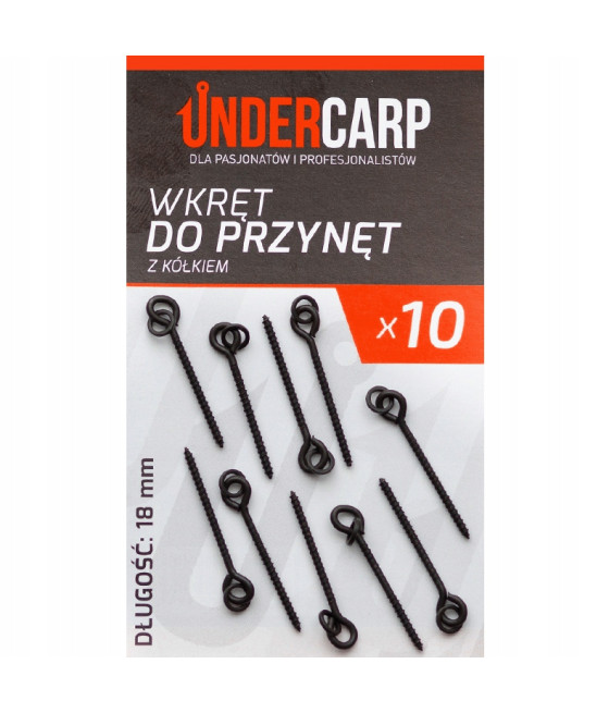 Krętlik Undercarp Wkręt Do Przynęt Z Kółkiem 18mm