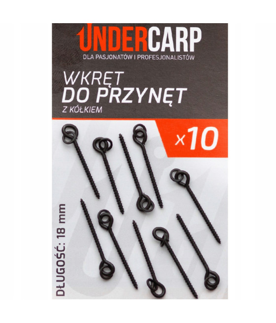 Krętlik Undercarp Wkręt Do Przynęt Z Kółkiem 18mm